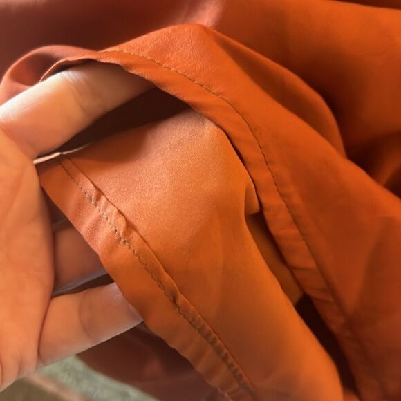 Banana Republic Factory OPEN-BACK JUMPSUIT, Rustic Orange, size XL - Picture 8 of 8